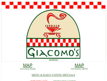 Tablet Screenshot of giacomos.net